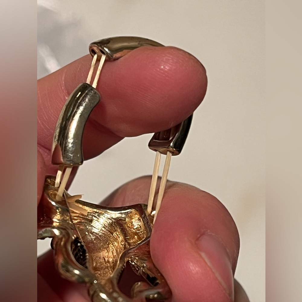 Bronzetone Elephant Head Stretch Ring—OSFM - Picture 4 of 5